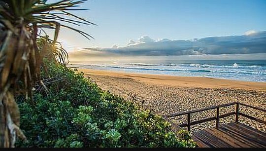 Blythedale beach at golden hour